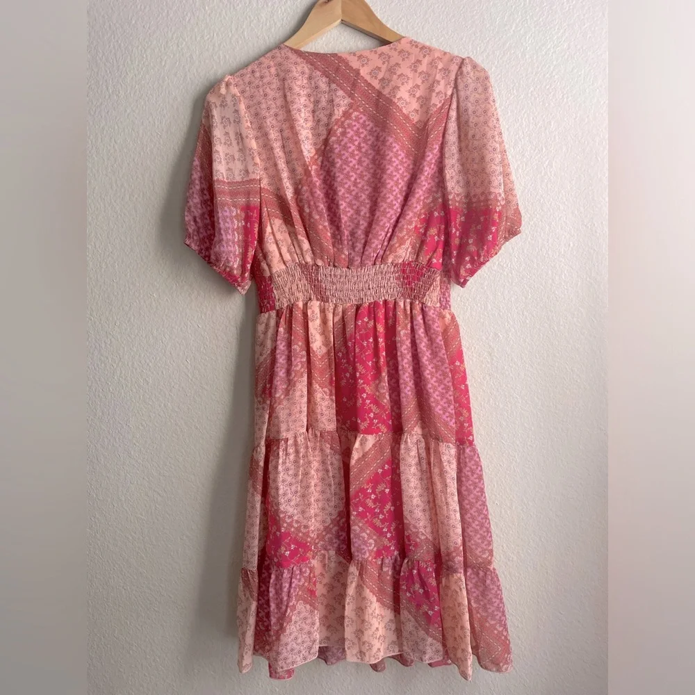 Kate and Lilly Floral Patchwork Print Dress Size 8 - Picture 2 of 5
